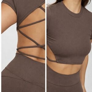 NWT Riot Swim Active Crop Top Small